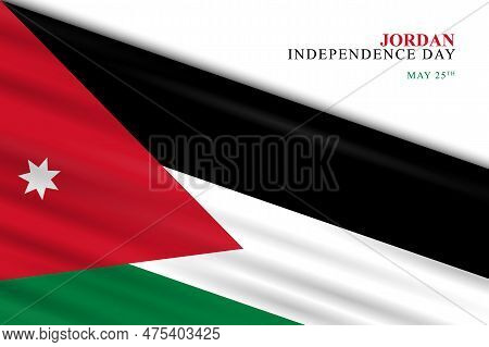 Jordan Independence Day Background. Vector Illustration Background.
