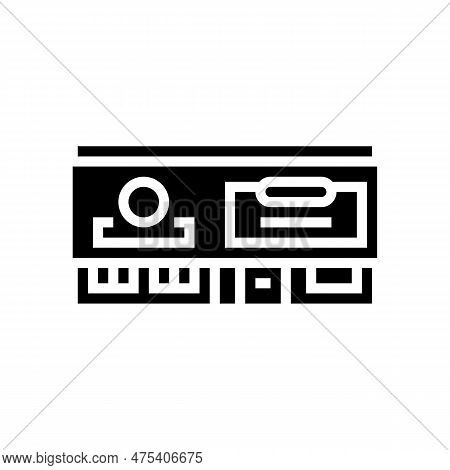 Concession Shop Glyph Icon Vector. Concession Shop Sign. Isolated Symbol Illustration