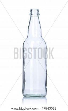 Deaktivieren Sie leere Glasflasche