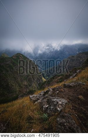 Lombo Do Moleiro Village In The Valley Mountains Of The Island Of Madeira. Portugal. October 2021