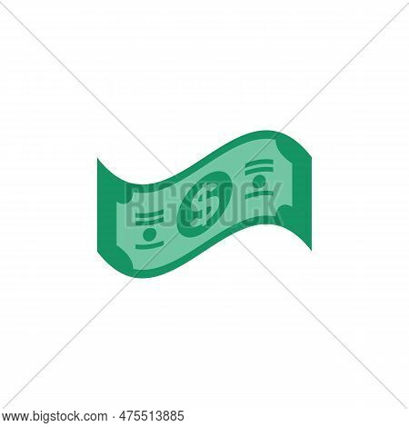 Us Dollar Stock Paper Bank Notes Icon Sign Business Finance Money Concept Vector Illustration