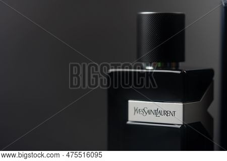 Samut Prakan, Thailand - April 29, 2023 : The Fragrance For Men By Yves Saint Laurent In 100ml Packs