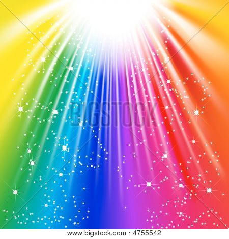 Licht van de regenboog