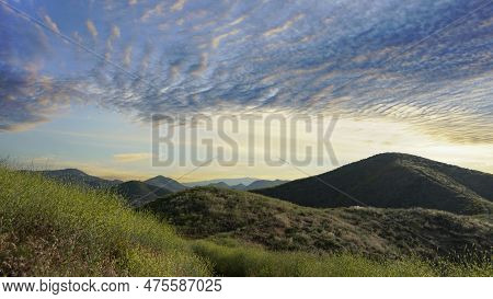 Vista Seen While Hiking In The Hills Above Canyon Lake, California