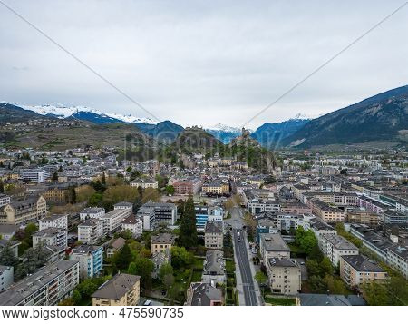 Sion Also Called Sitten In Switzerland - Travel Photography