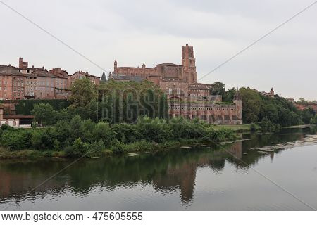 Panoramic View Of Cathedral Sainte-cécile In Albi, France