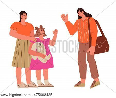 Child Stays With The Nanny While The Mother Is At Work. Selection And Hiring Of A Nanny And Part-tim
