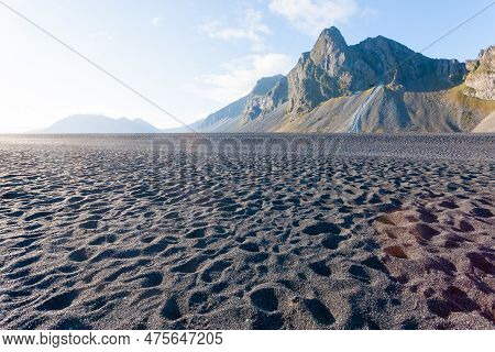 Hvalnes Lava Beach Landscape, East Iceland Landmark
