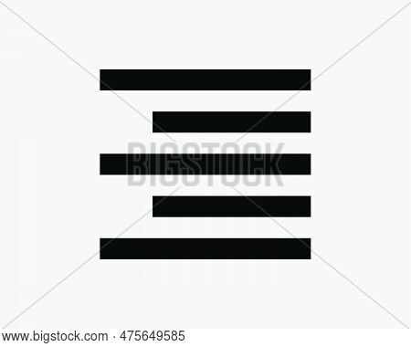 Align Right Icon. Word Document Text Edit Paragraph Page Alignment Grid Line Navigation Menu Interfa