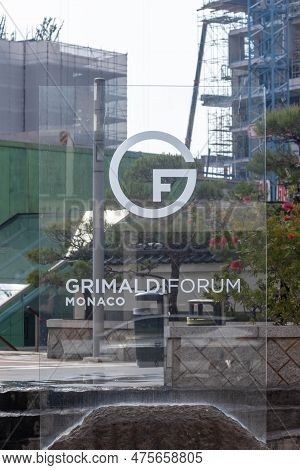 Larvotto, Monaco, April 21st 2023:- A View Of The Grimaldi Forum, Located In The Beach Area Of Larvo
