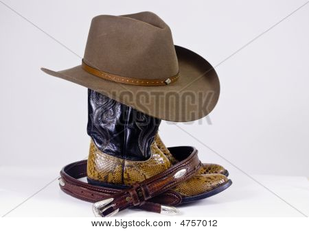 Ковбой Hatboots и пояса