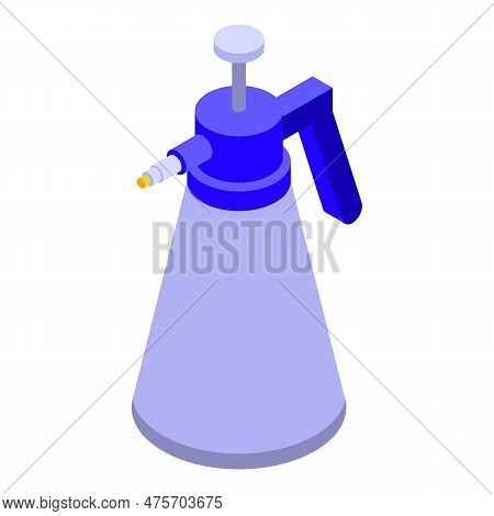 Bottle Sprayer Icon Isometric Vector. Garden Chemical. Farm Pest