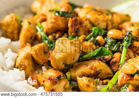 Asian Ginger Peanut Chicken And Rice