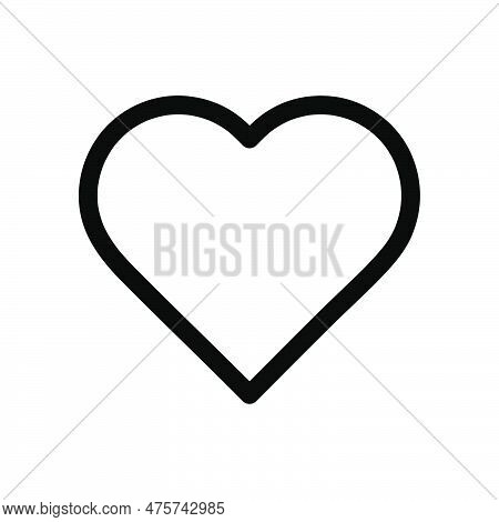 Hart Icon, Vector Illustration. Vector Hart Icon Illustration Isolated On White Background..eps