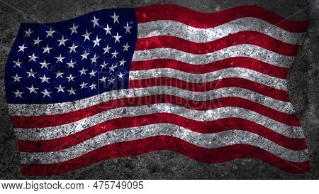 Amirican Flag Background For Memorial Day Design And Thumnails