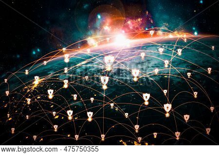 Cyber Security Technology And Online Data Protection In Innovative Perception . Concept Of Technolog