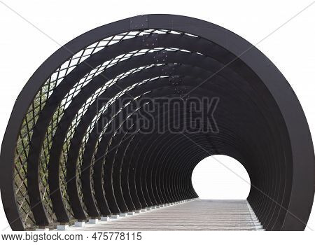 Architectural Abstract. 
Architectural Building In The Shape Of An Arch