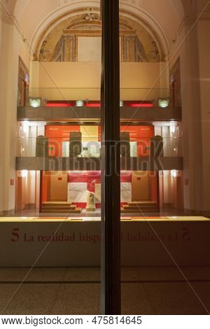 Alcala De Henares, Spain - Oct 10th, 2020: Regional Archaeological Museum Of Madrid. Building Interi