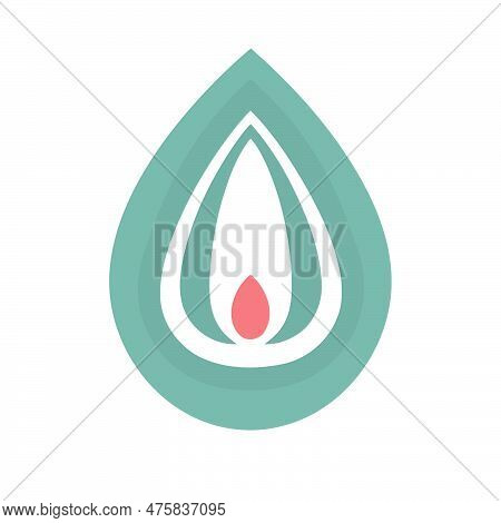 Female Vulva Icon Logo For Gynecological Health Theme Minimal Vector Illustration