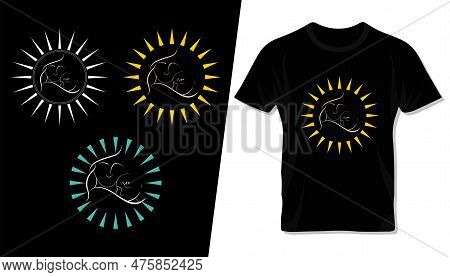 Happy Mother's Day Typography Vector Tee Shirt, Lettering And Template Design For Mom And Children.m