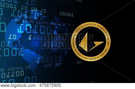 Loopring-lrc Virtual Currency Images. 3d Illustrations. Lrc Coin Logo