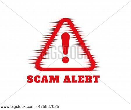 Stay Alert And Safe With Fraud Warning Background From Money Scam Vector