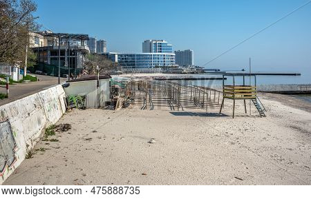 Chaika Beach In Odessa, Ukraine