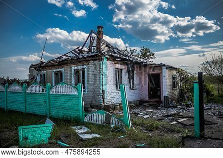 War In Ukraine, Village Of Yampil, Donetsk Oblast In Ukraine- 05 May 2023