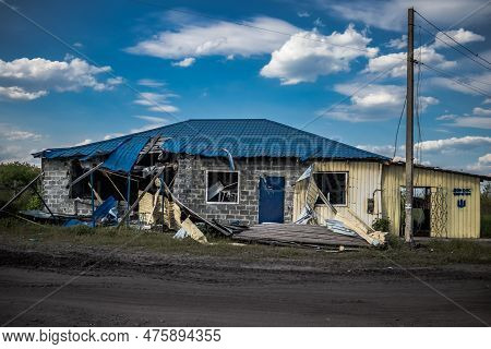 War In Ukraine, Village Of Yampil, Donetsk Oblast In Ukraine- 05 May 2023