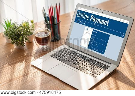 Online Payment Platform For Modish Money Transfer On The Internet Netowrk