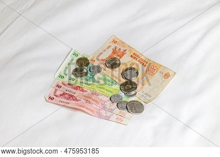 Banknotes And Coins Of Moldovan Leu (mdl). Currency Of Moldova.