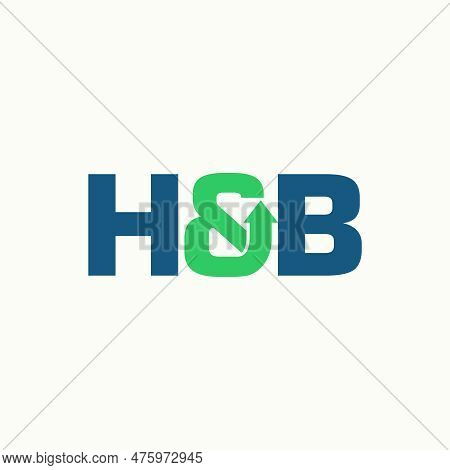 Logo Design Graphic Concept Creative Abstract Premium Free Vector Stock Letter H And B With Up Arrow