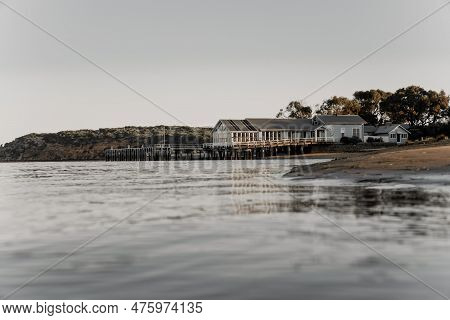 The Barwon Heads Boat House Is A Historic Landmark Located In The Coastal Town Of Barwon Heads, Vict