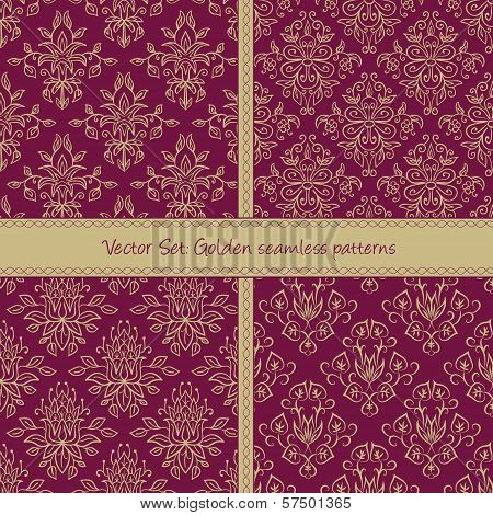 Golden Damask Pattern