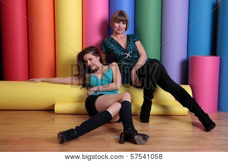 Alicia Arden and Rena Riffel  at a promotional photo shoot for the Leica S2 Medium Format 37 MP Digital Camera Debut, Samys Camera, Los Angeles, CA. 01-15-10