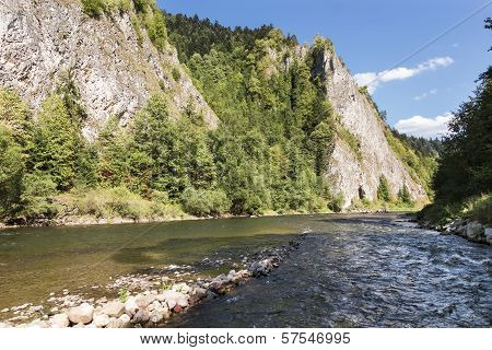 Sights Of Poland - Beautiful Mountain River Dunajec.