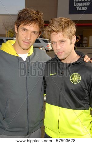 Michael Rady and Shaun Sipos at the 'American Dream 5k Walk' Benefitting Habitat for Humanity. Pacoima Plaza, Pacoima, CA. 10-10-09