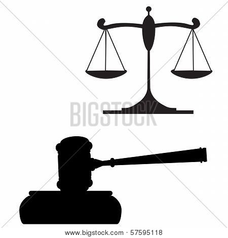 Gavel and Scales of Justice
