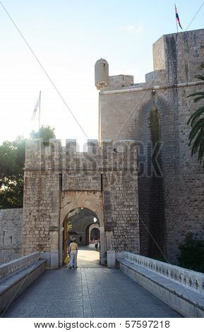 Ploce Door Of Old Town Of Dubrovnik, Croatia