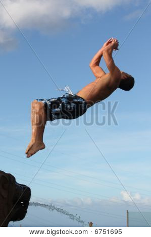 Backflip คน