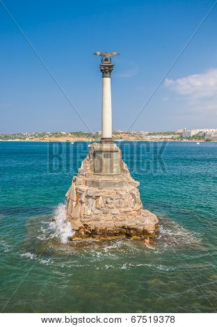 Monument to the Scuttled Warships in Sevastopol.