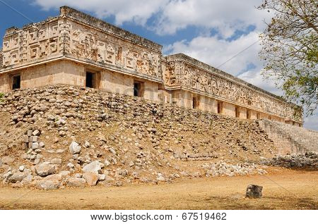 Uxmal Maya Ruins In Ucatan, Exico