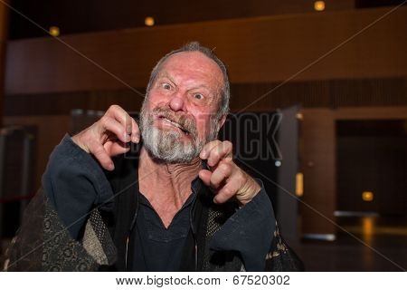 MOSCOW - JUNE, 14: American director Terry Gilliam. Premiere of the movie The Zero Theorem at the Barvikha Village. June 14, 2014 in Moscow, Russia