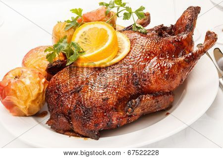 christmas roast goose