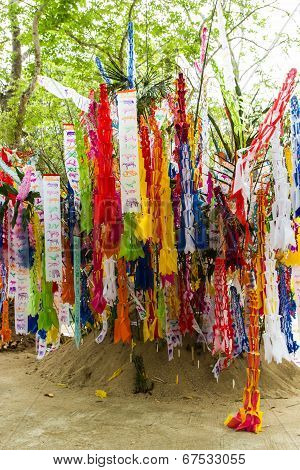 Songkran Festival At Wat Thum Chiangdow
