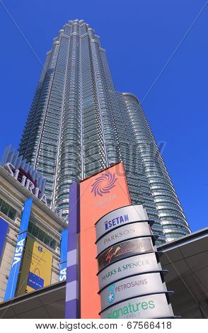 SURIA KLCC Shopping Mall and Petronas twin towers