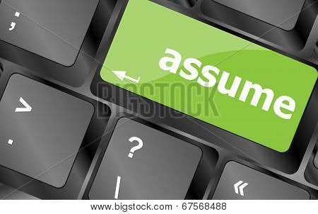 Keyboard With Enter Button, Assume Word On It