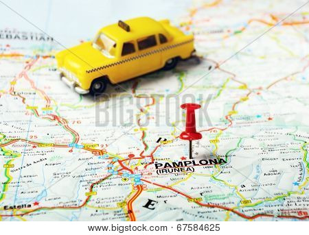 Pamplona Irunea,spain  Map Taxi