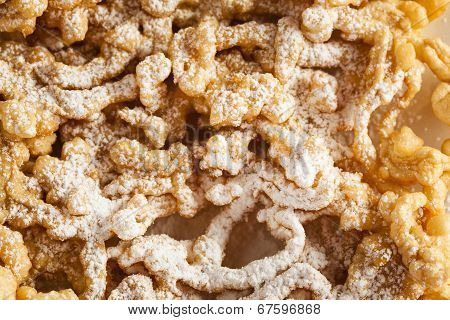 Homemade Funnel Cake With Powdered Sugar