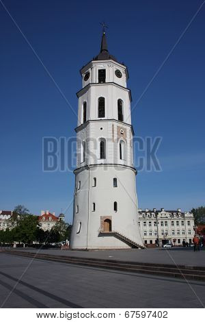 Bell Tower and the Cathedral of St. Stanislaus. Vilnius